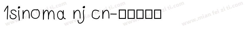 1sinoma nj cn字体转换